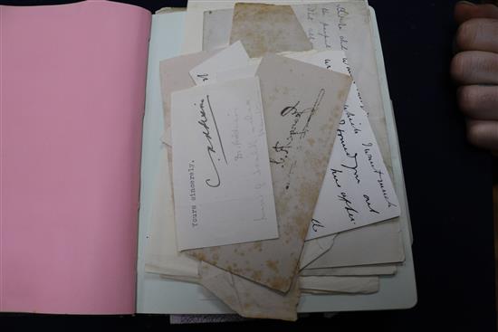 An autograph album including Kipling